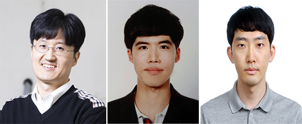 왼쪽부터 박홍규 교수(교신저자), 김하림 석박사통합과정생(1저자), 황민수 박사(공동 1저자), 