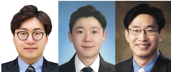 왼쪽부터 박진우 박사(제1저자), 이준영 석사과정(제2저자), 김웅 교수(교신저자)