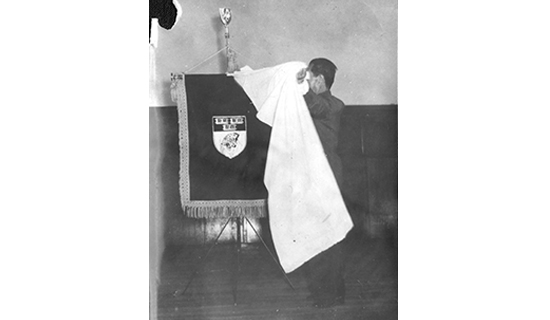 Unveiling of the new school flag